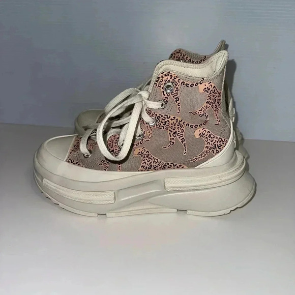Converse Run Star Legacy CX Platform Cheetah Size 4.5 Kids / 6-6.5 Women’s - Picture 6 of 16